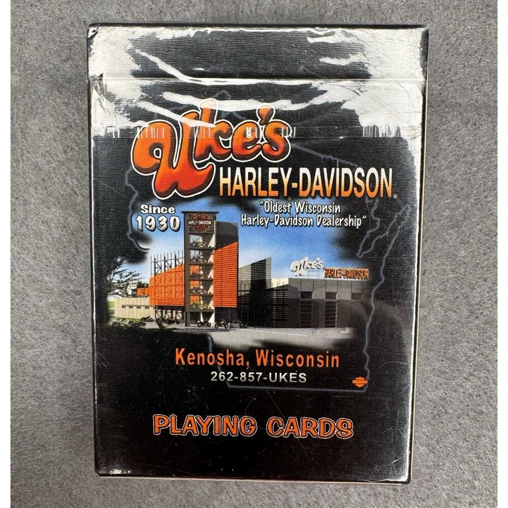 Uke’s Harley-Davidson Deck Of Playing Cards, Kenosha WI (BRAND NEW!!!)